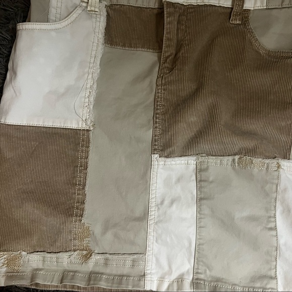 Anthro pilcro & the letterpress corduroy patchwork mini skirt - Picture 11 of 12